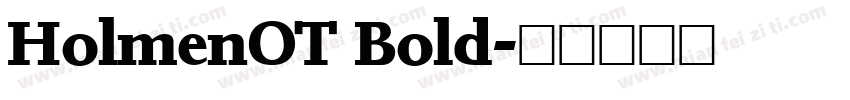 HolmenOT Bold字体转换